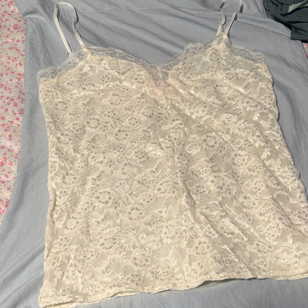 Victoria's Secret Ivory Lace Camisole